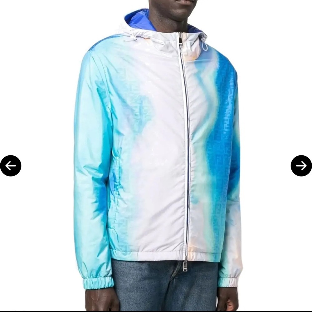 FENDI NWT Reversible Logo Windbreaker Jacket